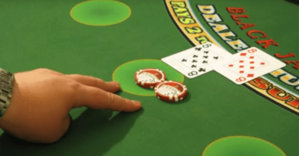 What is a split in blackjack game