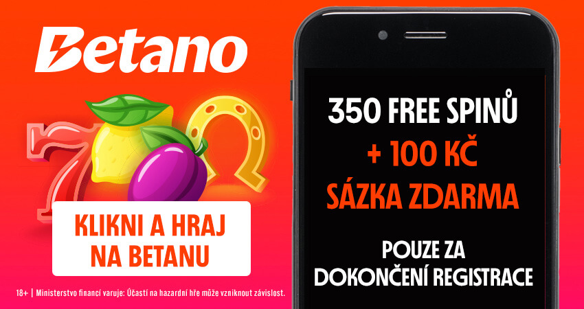 Vstupní bonus od Betana s promo kódem MEGABONUS