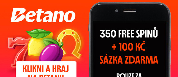 350 free spinů a sázka zdarma pro nové hráče