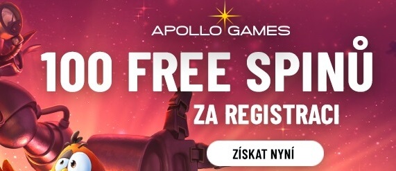 Získej 100 free spinů za registraci do casina Apollo