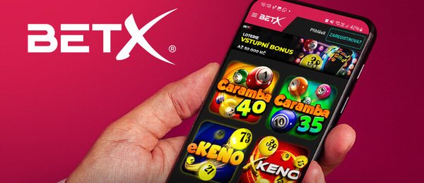 BetX CZ online loterie Keno a Caramba