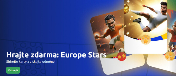 Europe Stars v Betanu – otočte sběratelské karty a získejte bonus