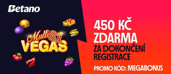 Betano bonus za registraci 450 Kč