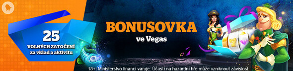 Bonusovka o 25 free spinů v casinu Chance Vegas