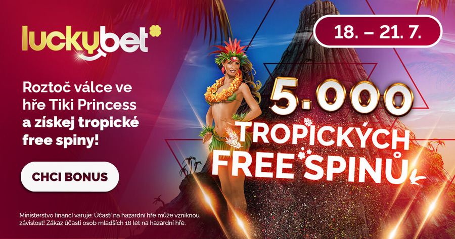 Vyzvedněte si tropické free spiny v LuckyBet casinu