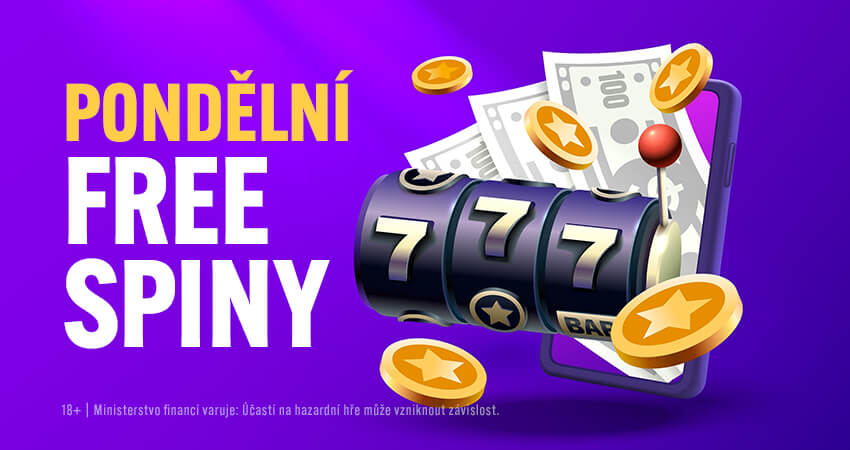 Pondělní free spiny dnes - 19. srpna 2024