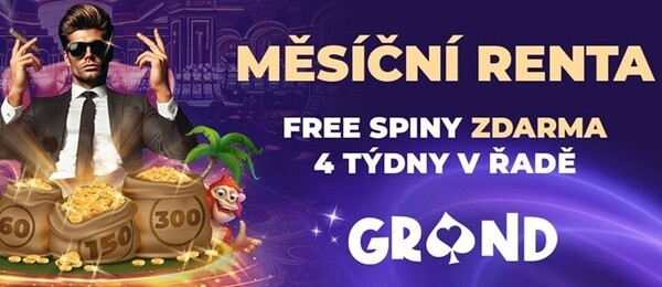 Hraj s Grandwinem o měsíční rentu ve free spinech