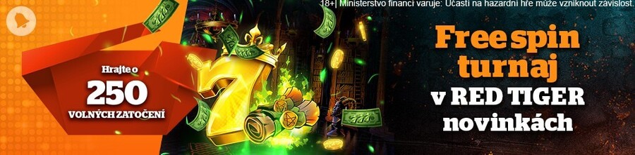 Free spin turnaj ve Vegas: Hrajte na novinkách Red Tiger