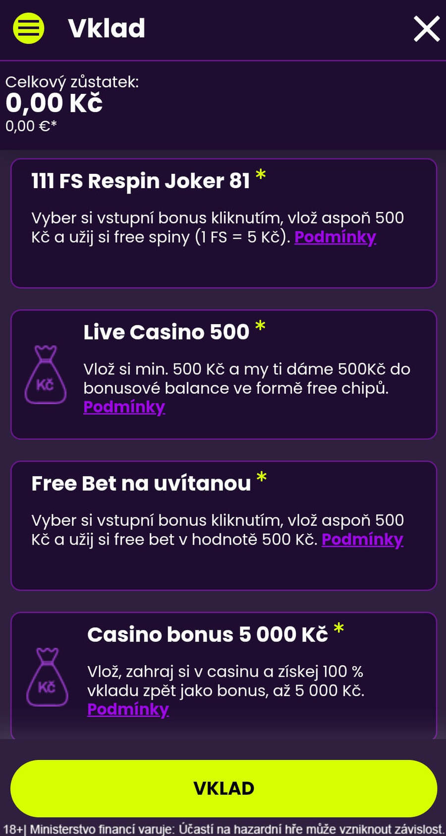 Kingsbet bonusy a promo kód