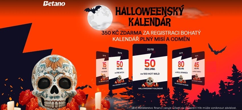 Betano Halloweenský kalendář s bonusy