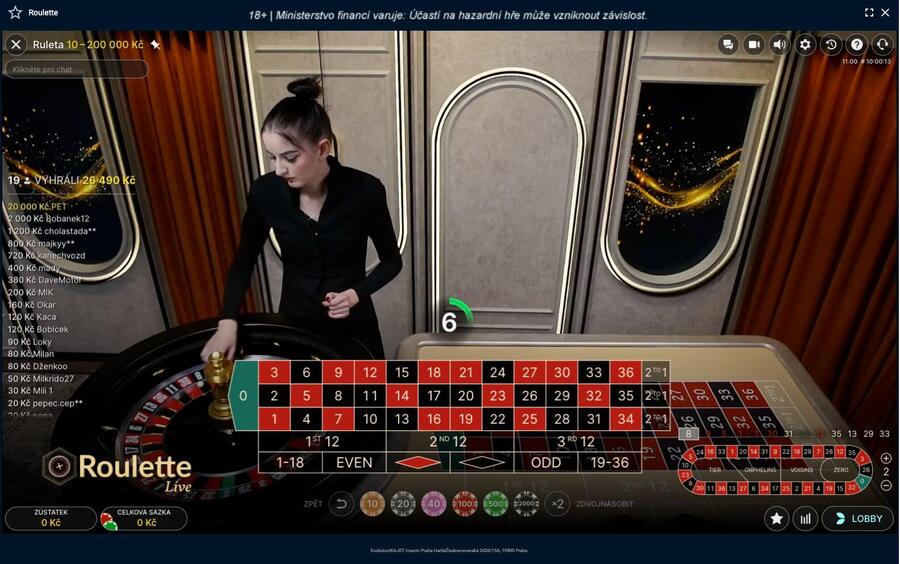 Live ruleta