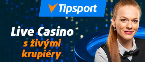 Live casino Tipsport živým přenosem přenáší vaši hru do libovolného zařízení