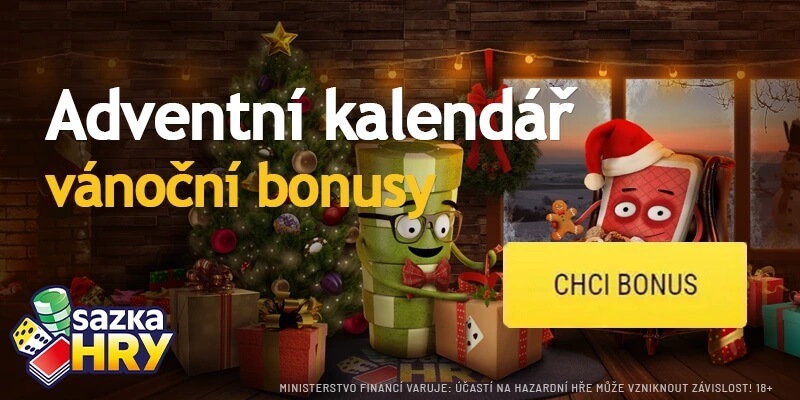 Adventní kalendář s bonusy u casina Sazka Hry