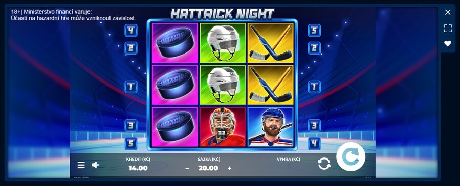 Získejte 10 free spinů zdarma ve hře Hattrick Night