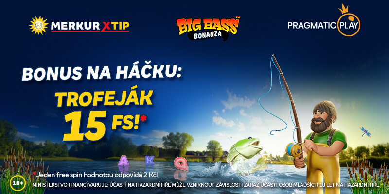 Hrajte o 15 free spinů do hry Big Bass Bonanza