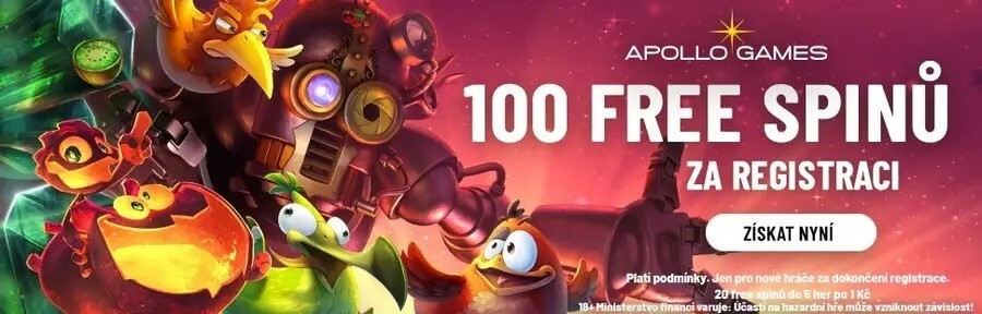 Apollo Games casino registrační bonus